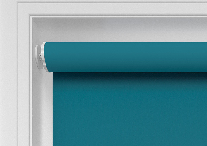 Palermo (Blackout), Teal Blue - Twist&Fit Roller Blind - Image 10